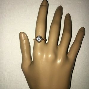 Woman's Cocktail Ring Fashion Gold Color  7